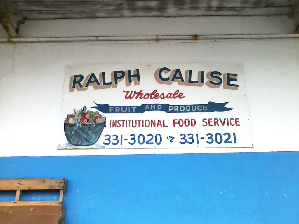 "RALPH CALISE Wholesale FRUIT AND PRODUCE INSTITUTIONAL FOOD SERVICE 331-3020 or 331-3021"
