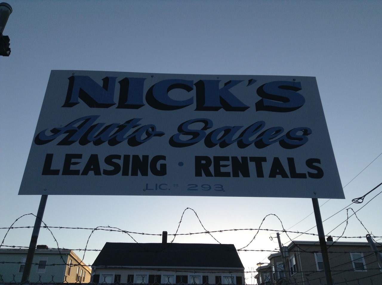 Nick’s Auto PVD Signs