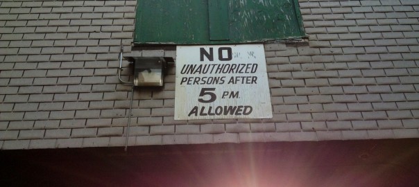 No Unauthorized Persons