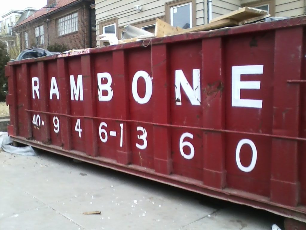 "RAMBONE" dumpster